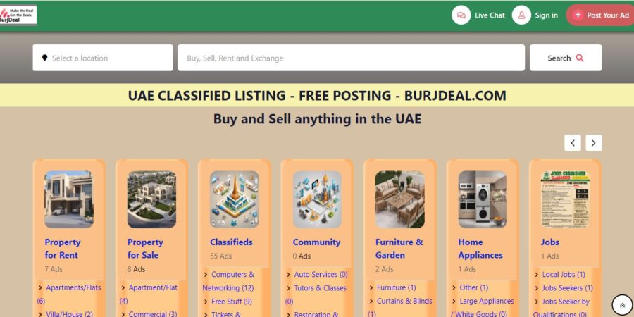 top 10 classified sites in uae