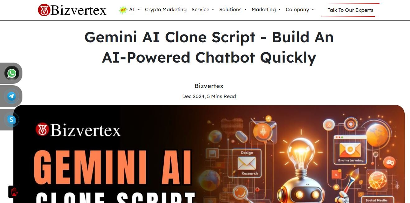 Gemini AI Clone Script: A New Era of AI Development