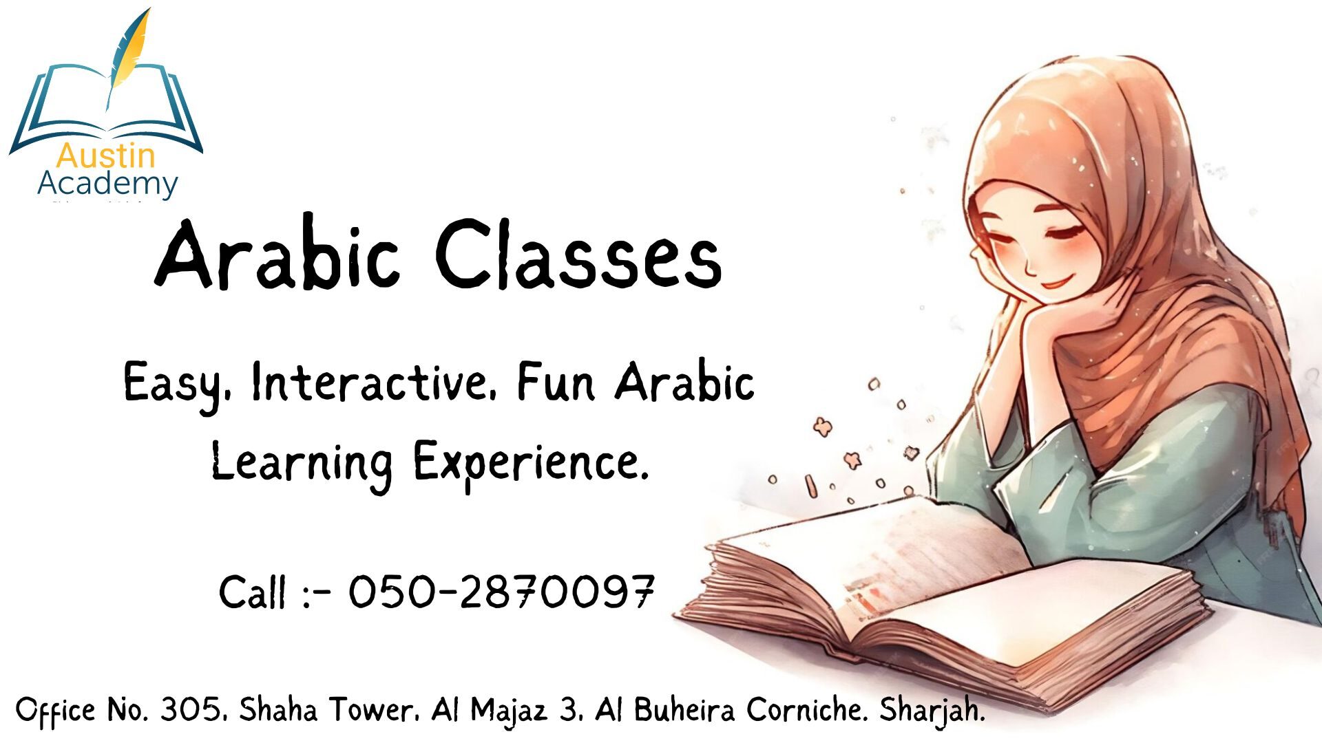 Arabic classes in Sharjah with transport , call0502870097