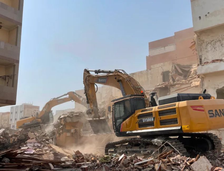 Grab SANY SY500H Large Excavator