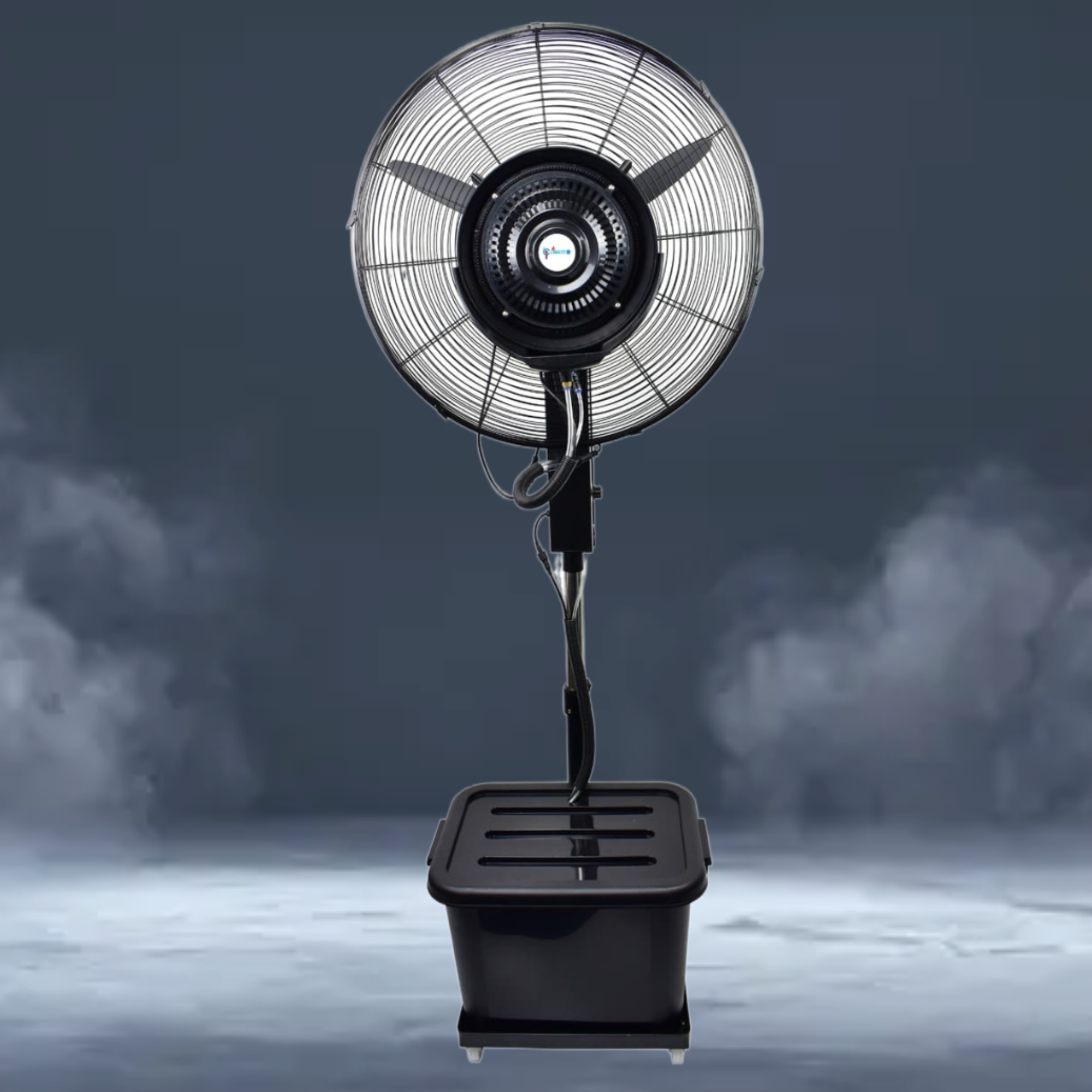 26” Portable Misting Fan 52L Tank Outdoor Cooling Fan UAE Industrial Mist Fan Patio Garden