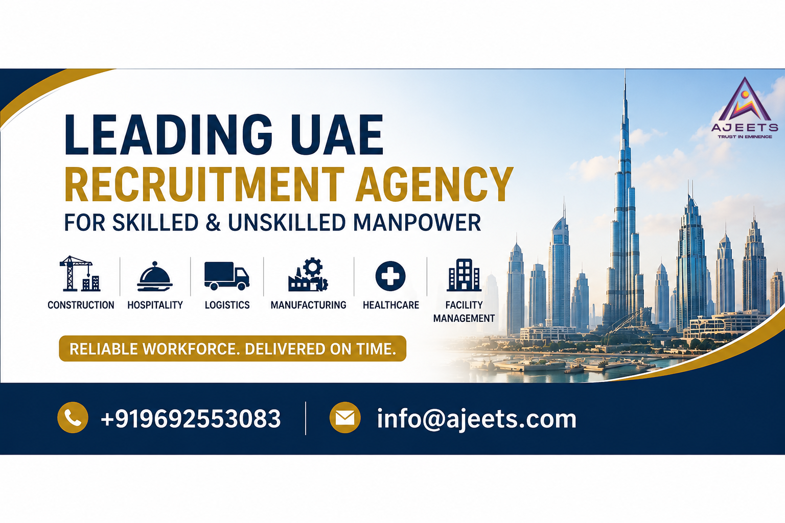 Leading UAE Recruitment Agency for Skilled & Unskilled Manpower