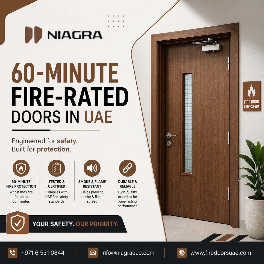 60-Minute Fire-Rated Doors in UAE | Certified Fire Safety Solutions